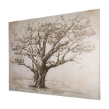 Secret Life of Tree by Mercana Studio a Hand Embellished Textured Canvas by Mercana at Eve Furniture