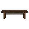 Sedley Walnut Dining Bench by Homelegance at Eve Furniture