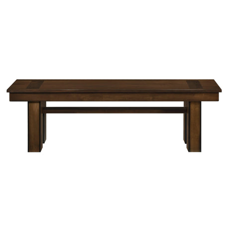 Sedley Walnut Dining Bench by Homelegance at Eve Furniture
