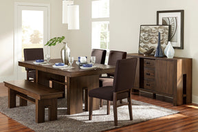 Sedley Walnut Extendable Dining Set by Homelegance at Eve Furniture