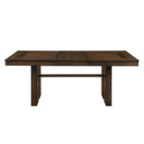 Sedley Walnut Extendable Dining Table by Homelegance at Eve Furniture