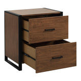 Sedley Walnut/Rustic Black File Cabinet by Homelegance at Eve Furniture