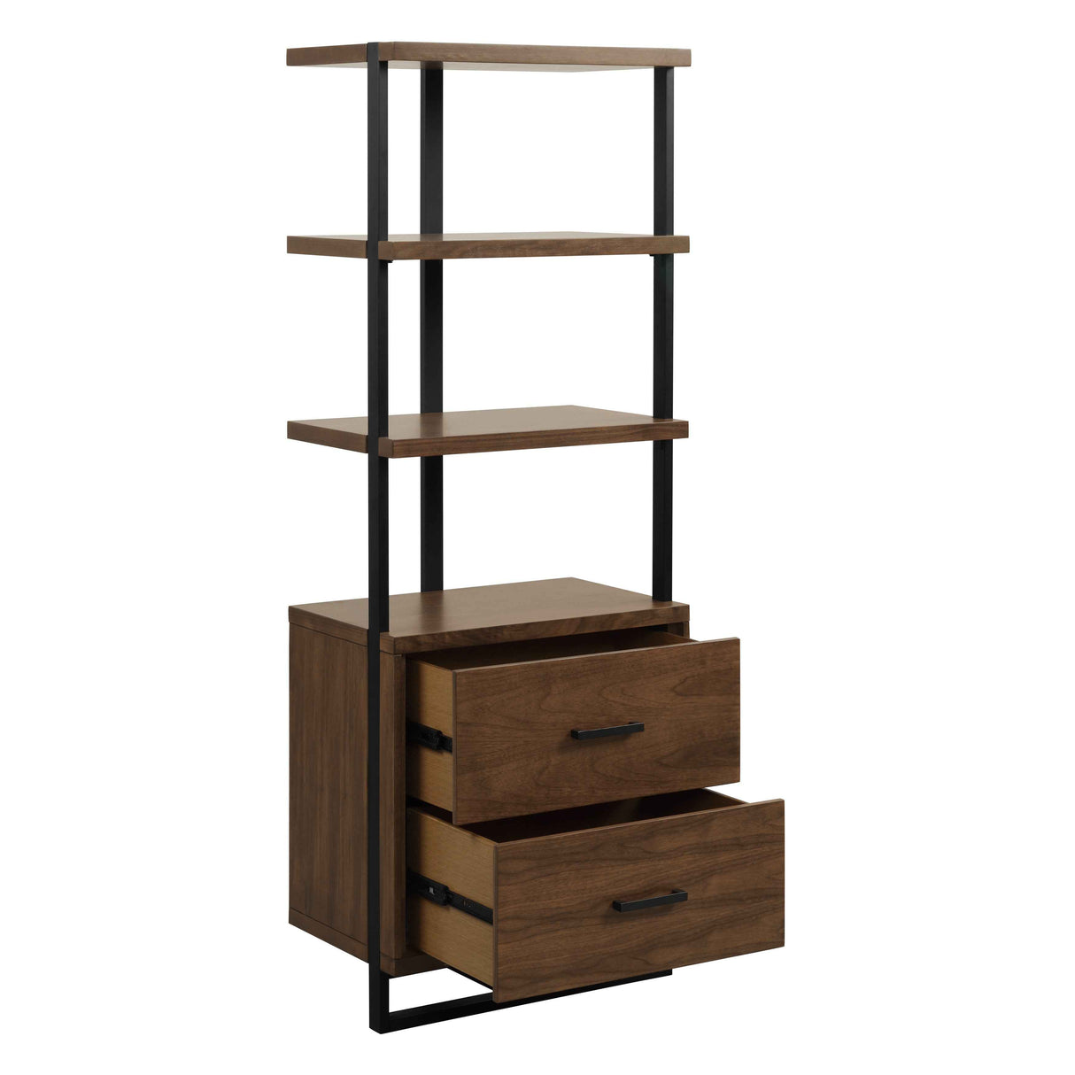 Sedley Walnut/Rustic Black Side Piers