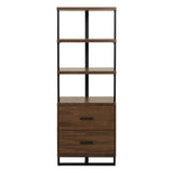 Sedley Walnut/Rustic Black Side Piers