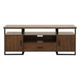 Sedley Walnut/Rustic Black TV Stand by Homelegance at Eve Furniture