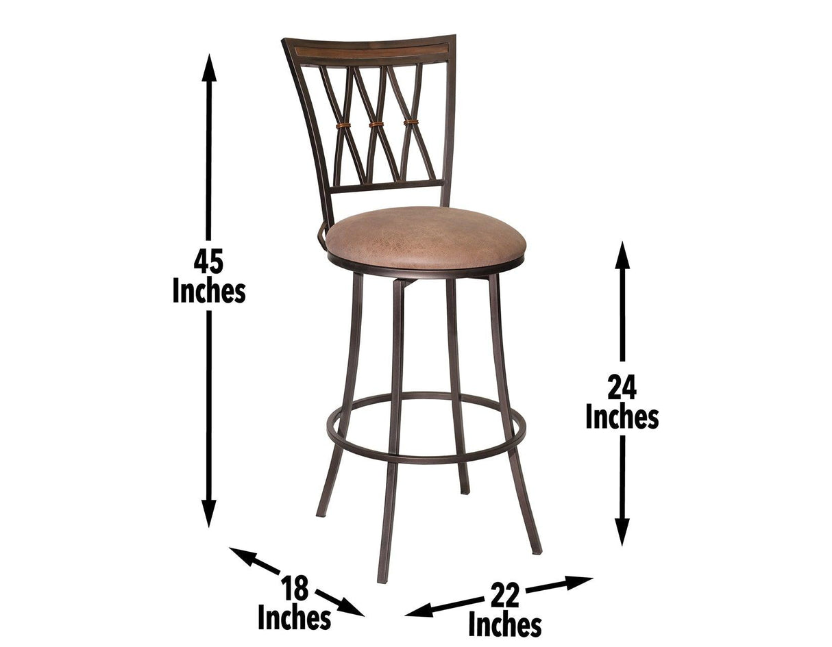 Sedona 30″ Bar Stool, Swivel by Steve Silver at Eve Furniture