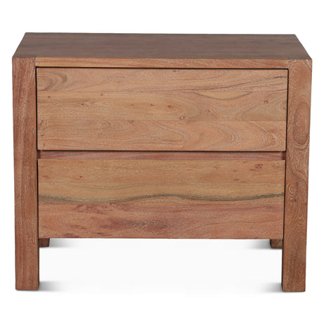 Sedona 32" Nightstand in Brushed Acacia by Home Trends & Design at Eve Furniture
