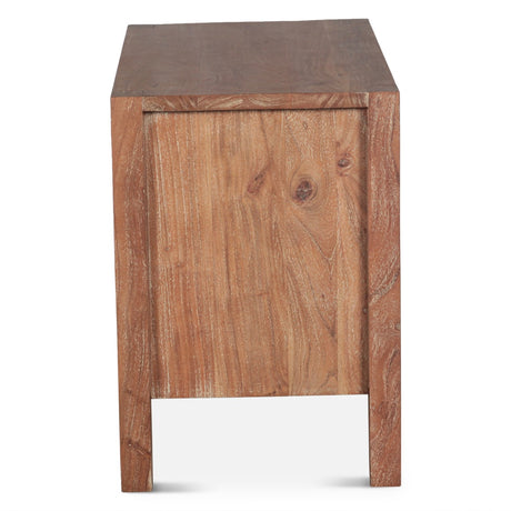 Sedona 32" Nightstand in Brushed Acacia by Home Trends & Design at Eve Furniture