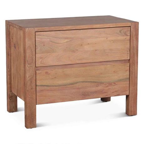 Sedona 32" Nightstand in Brushed Acacia by Home Trends & Design at Eve Furniture