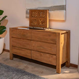 Sedona 60" Dresser in Brushed Acacia by Home Trends & Design at Eve Furniture