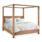 Sedona Canopy King Bed in Brushed Acacia by Home Trends & Design at Eve Furniture