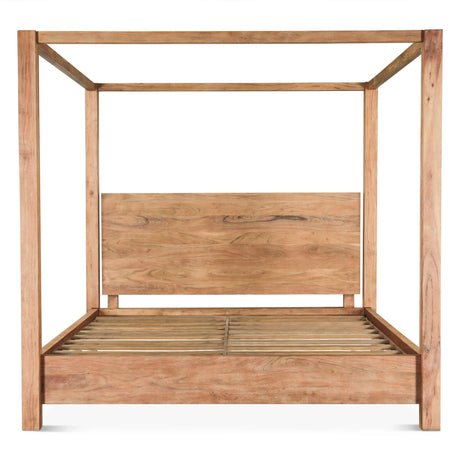 Sedona Canopy King Bed in Brushed Acacia by Home Trends & Design at Eve Furniture