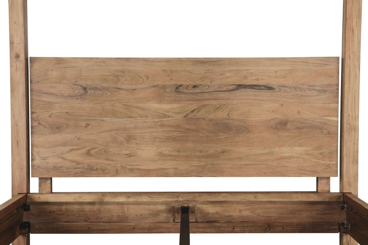 Sedona Canopy King Bed in Brushed Acacia by Home Trends & Design at Eve Furniture