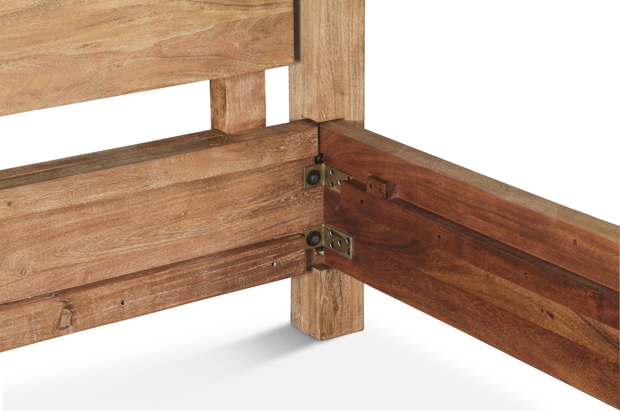 Sedona Canopy King Bed in Brushed Acacia by Home Trends & Design at Eve Furniture