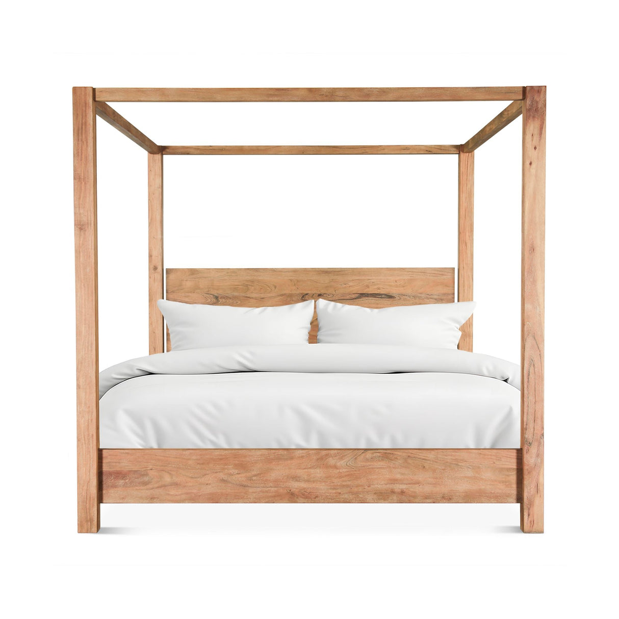 Sedona Canopy King Bed in Brushed Acacia by Home Trends & Design at Eve Furniture