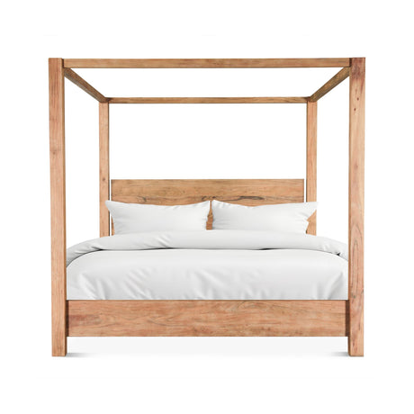 Sedona Canopy King Bed in Brushed Acacia by Home Trends & Design at Eve Furniture
