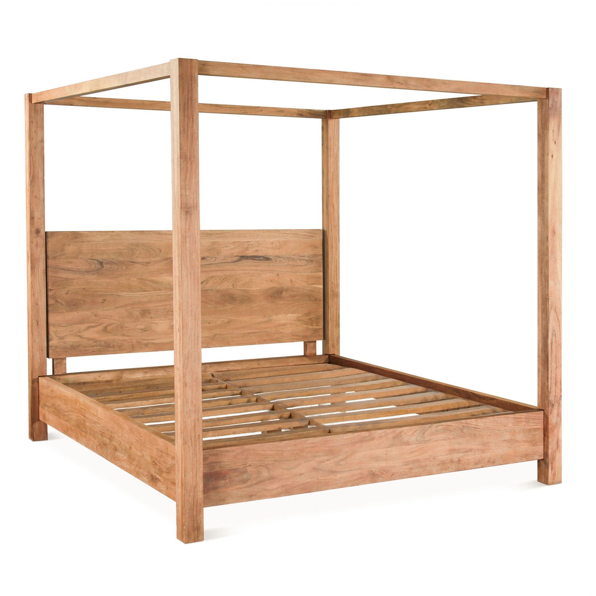 Sedona Canopy King Bed in Brushed Acacia by Home Trends & Design at Eve Furniture
