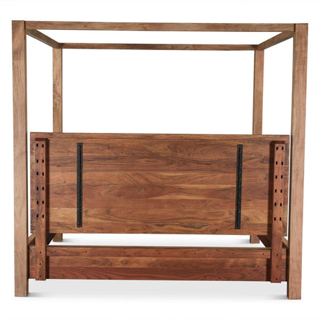 Sedona Canopy Queen Bed in Brushed Acacia by Home Trends & Design at Eve Furniture
