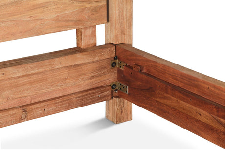Sedona Canopy Queen Bed in Brushed Acacia by Home Trends & Design at Eve Furniture