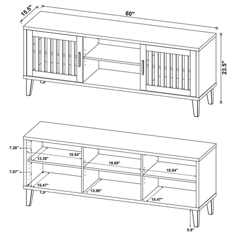 Sedona Dark Pine 70" TV Stand Media Console by Coaster at Eve Furniture