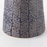 Sefina I Small Brown/Black Patterned Ceramic Vase by Mercana at Eve Furniture
