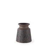 Sefina I Small Brown/Black Patterned Ceramic Vase by Mercana at Eve Furniture