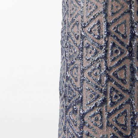 Sefina II Medium Brown/Black Patterned Ceramic Vase by Mercana at Eve Furniture