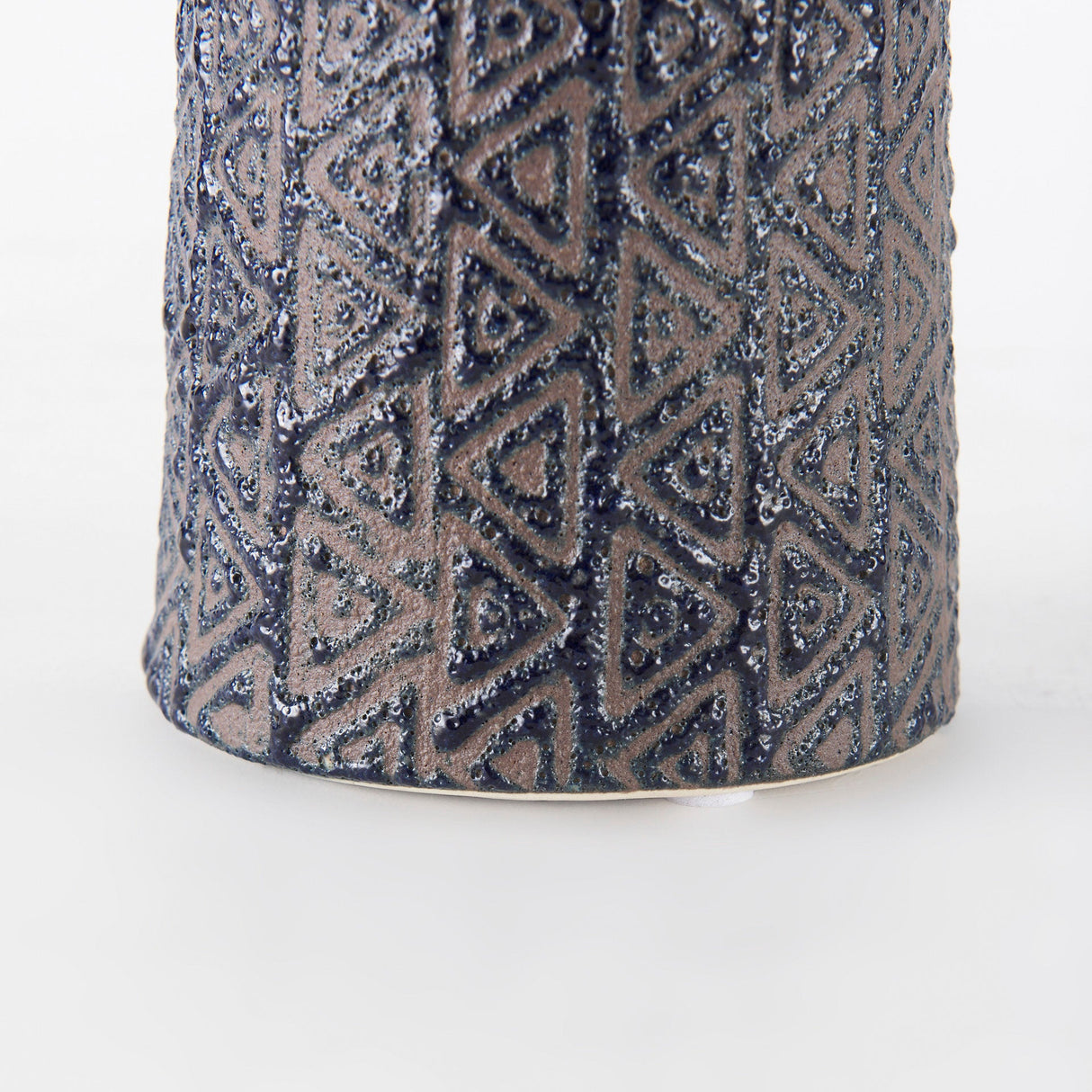 Sefina II Medium Brown/Black Patterned Ceramic Vase by Mercana at Eve Furniture