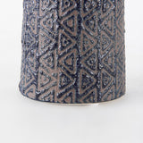 Sefina II Medium Brown/Black Patterned Ceramic Vase by Mercana at Eve Furniture