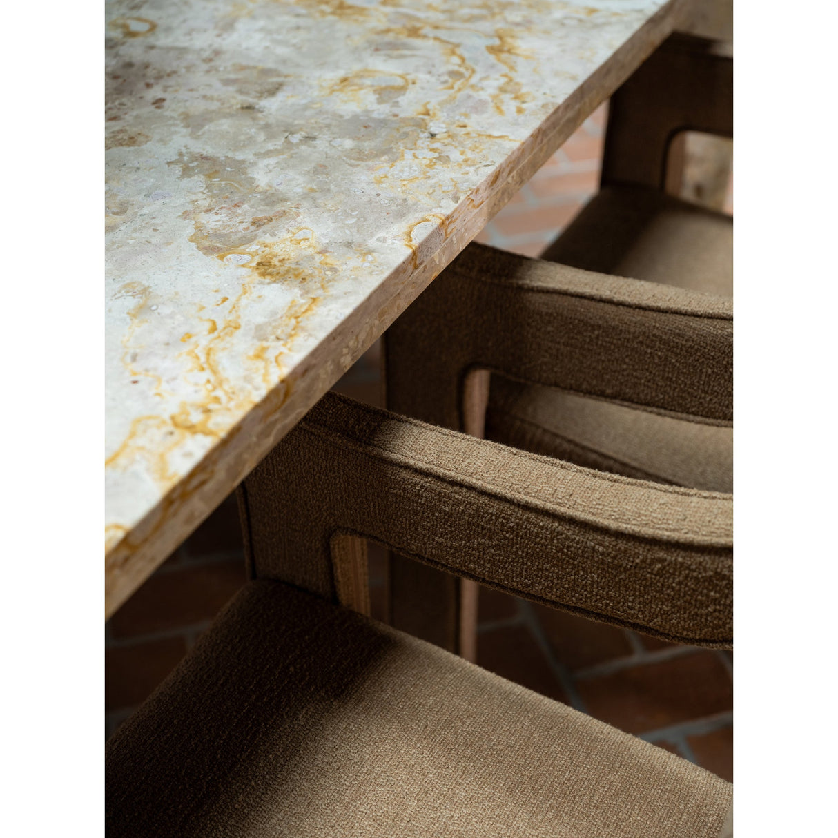Segment Beige Panther Stone Dining Table by Moe's Home at Eve Furniture