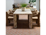 Segment Beige Panther Stone Dining Table by Moe's Home at Eve Furniture