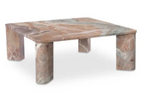 Segment Coffee Table Orange Levante Marble by Moe's Home at Eve Furniture