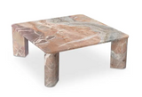 Segment Coffee Table Orange Levante Marble by Moe's Home at Eve Furniture