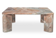 Segment Coffee Table Orange Levante Marble by Moe's Home at Eve Furniture
