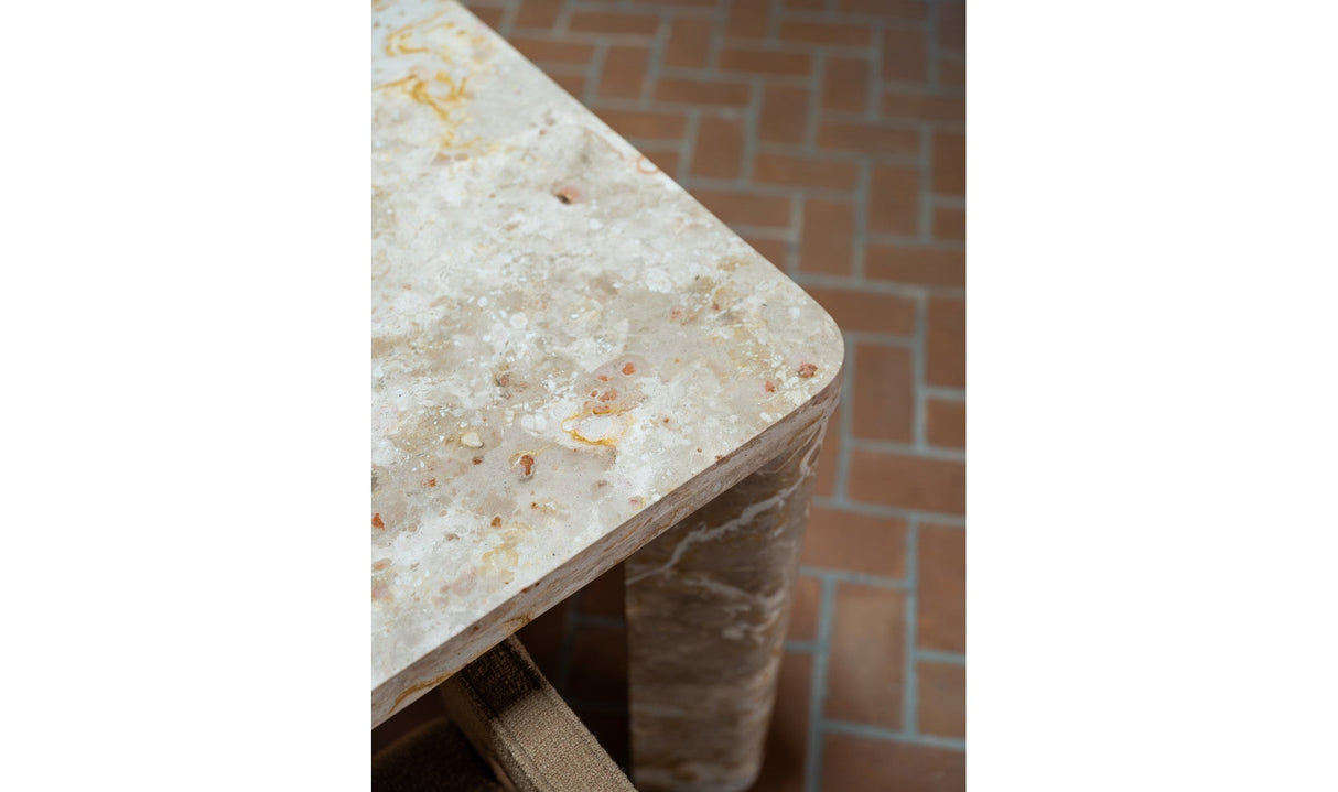Segment Dining Table Panther Stone Beige by Moe's Home at Eve Furniture