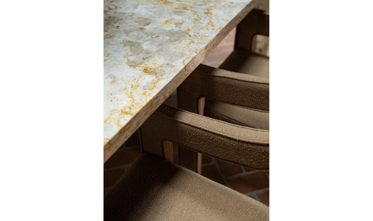 Segment Dining Table Panther Stone Beige by Moe's Home at Eve Furniture