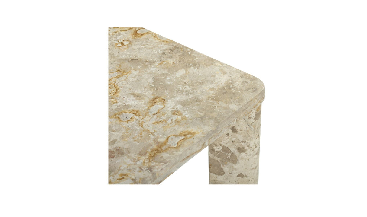 Segment Dining Table Panther Stone Beige by Moe's Home at Eve Furniture
