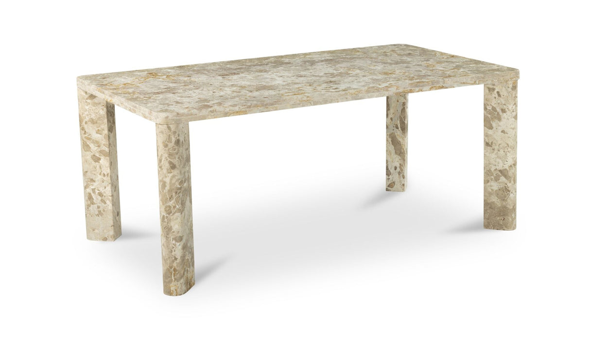 Segment Dining Table Panther Stone Beige by Moe's Home at Eve Furniture