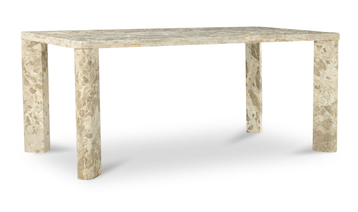 Segment Dining Table Panther Stone Beige by Moe's Home at Eve Furniture