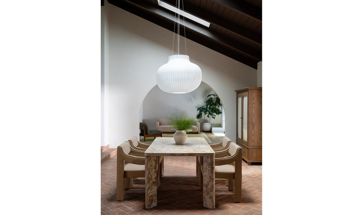 Segment Dining Table Panther Stone Beige by Moe's Home at Eve Furniture
