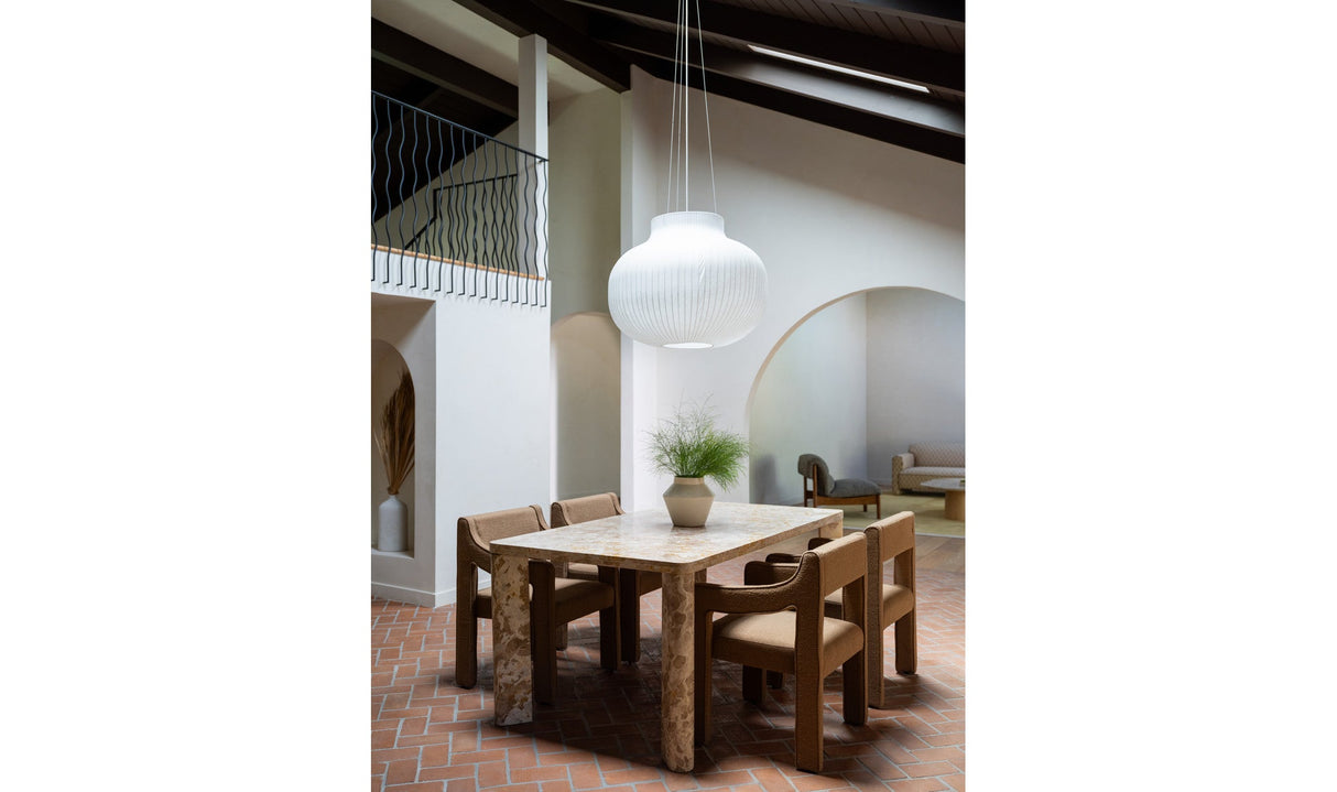 Segment Dining Table Panther Stone Beige by Moe's Home at Eve Furniture