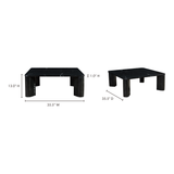 Segment Jetty Black Coffee Table by MOES at Eve Furniture