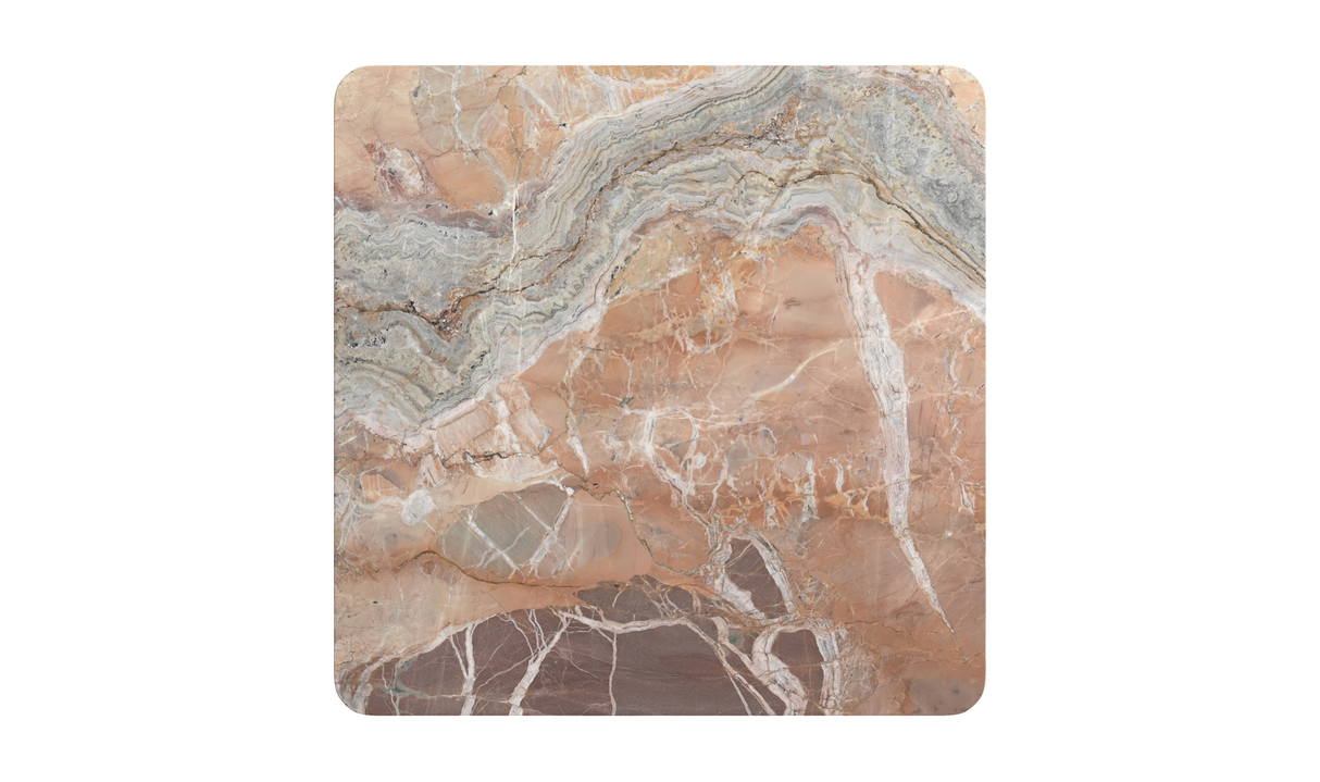 Segment Orange Levante Marble Coffee Table by Moe's Home at Eve Furniture