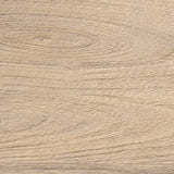 Sekou Light Brown Short Wooden Craftsman Stool by Mercana at Eve Furniture