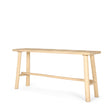 Sekou Light Brown Wooden Craftsman Console Table by Mercana at Eve Furniture