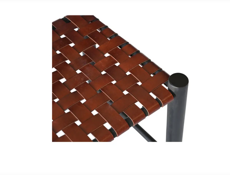 Selby Stool - Burgundy by Moe's Home at Eve Furniture