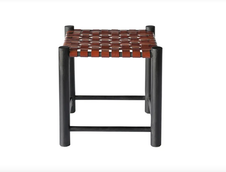 Selby Stool - Burgundy by Moe's Home at Eve Furniture