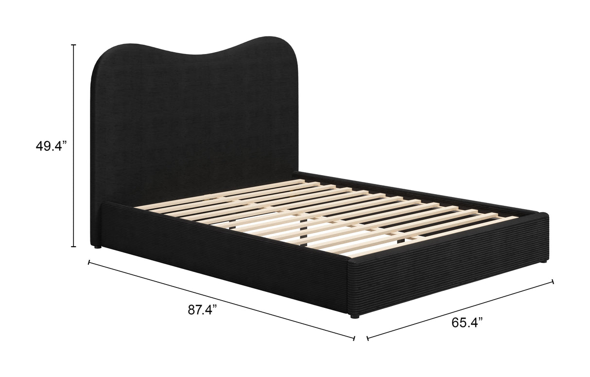 Sele Black Queen Bed by Zuomod at Eve Furniture