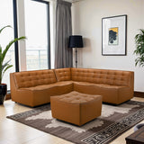 Selen Comfy & Chic Corner Sectional Sofa with Ottoman by Ashcroft Furniture at Eve Furniture