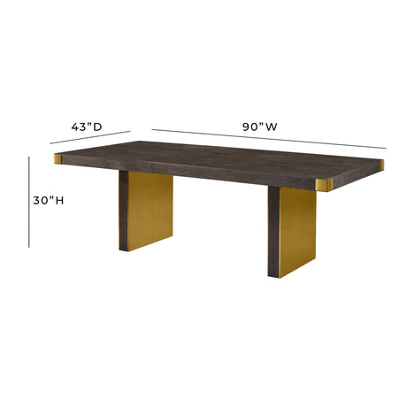 Selena Ash 90" Rectangular Dining Table by Inspire Me! Home Decor by TOV Furniture at Eve Furniture
